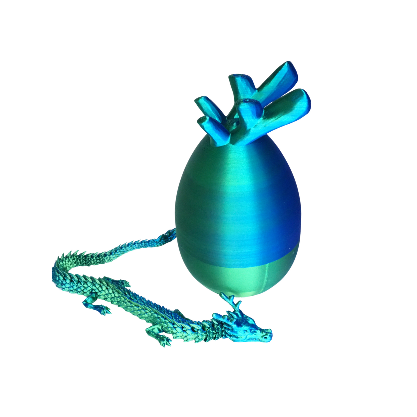 3D Printed Dragon Egg Toy, Dragon Eggs with Full Articulated Dragon Inside