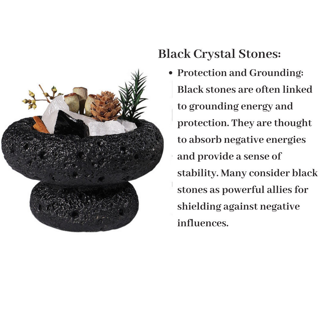 Positive Energy Healing Crystal Stones Diffuser with Dried Flowers