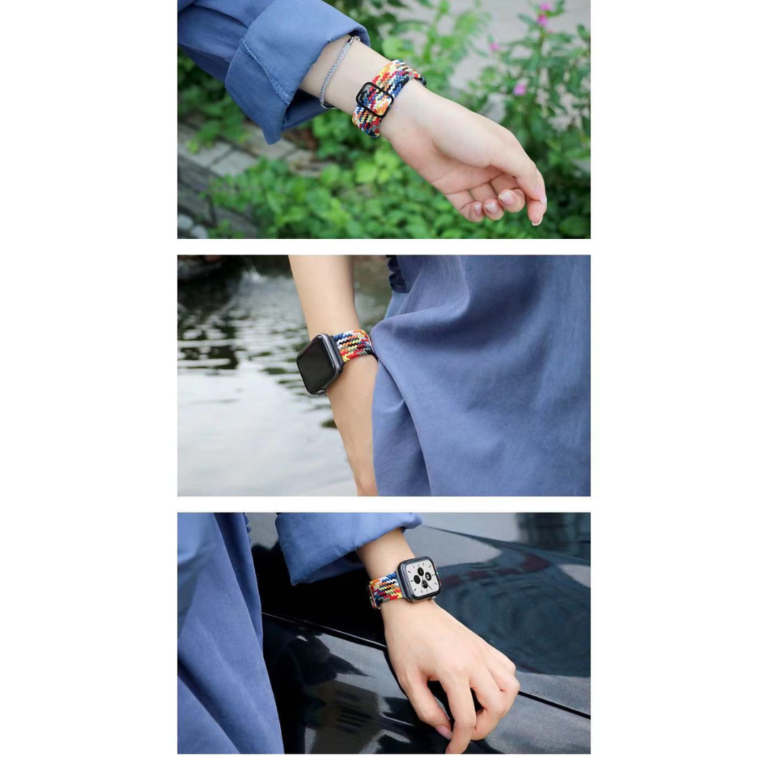 【Buy 2 Get 1 Free】 Colorful Braided Solo Loop Nylon Watch Bands