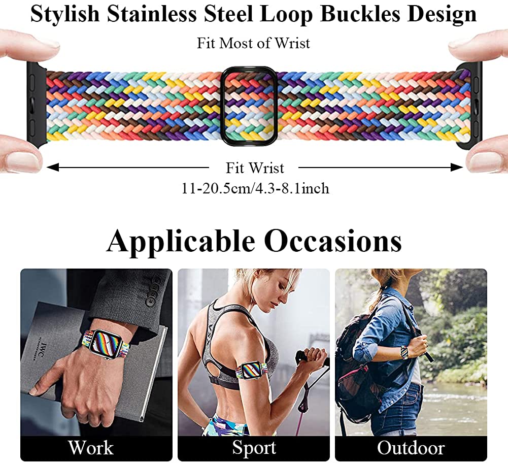 【Buy 2 Get 1 Free】 Braided Solo Loop Nylon Watch Bands
