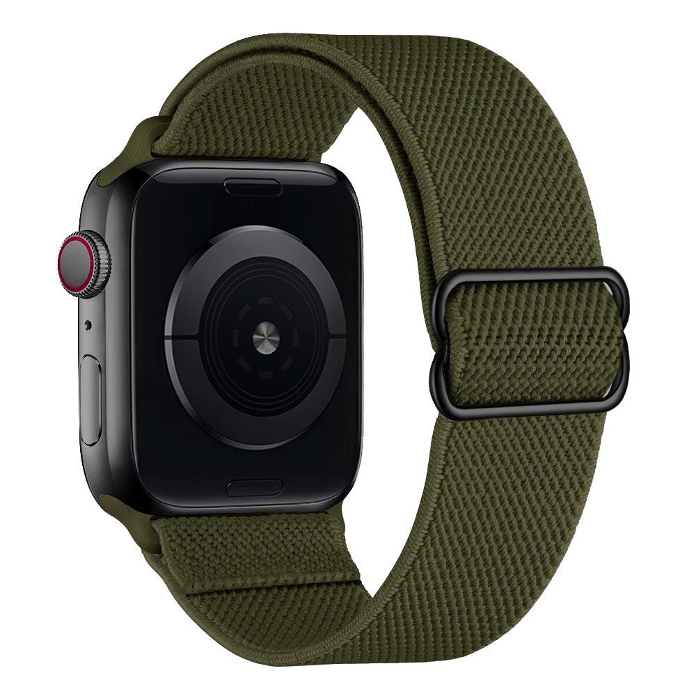 apple watch bands army green nylon wave series unixmoment