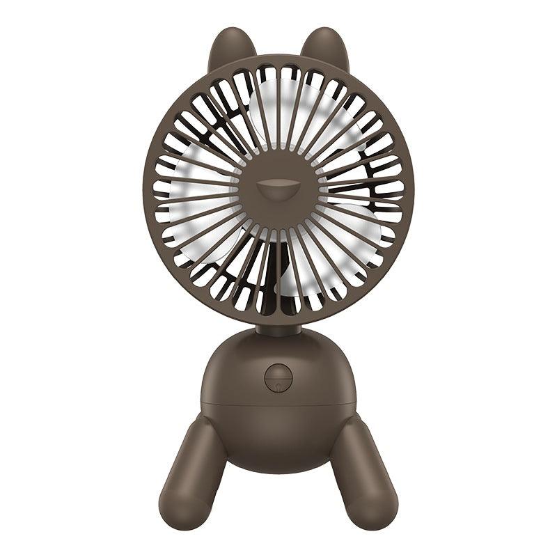 Cartoon Dog-Shape Shaking Head Electric Fan Small Desktop Electric Fan Adjustable Electric Fan for Summer Office Outdoor Home - Unique X Moment