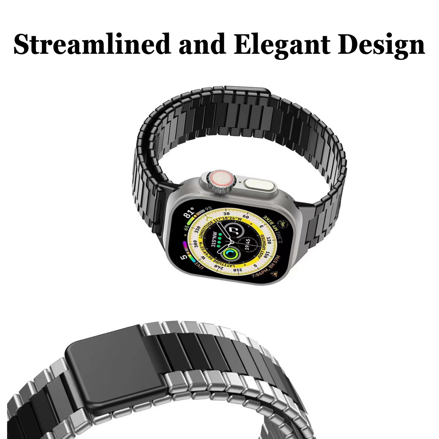 Stainless Steel Mental Magnetic Watch Band